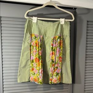 Floral Green Skirt